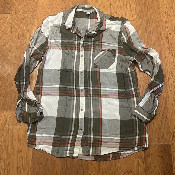 Womens button up tunic shirt. Size large. - Picture 1 of 8